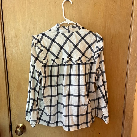 J.Crew Ruffle Popover in Flannel - Picture 5 of 9